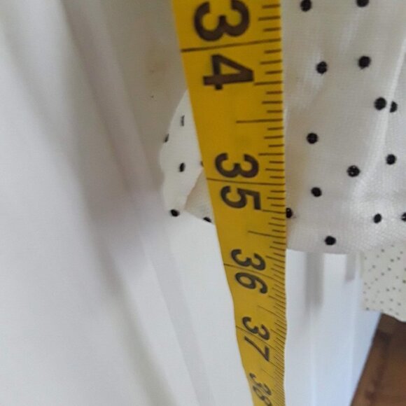 ELOQUII Linen Blend Smocked Ruffle Mini Dress Size 14 - Picture 10 of 11